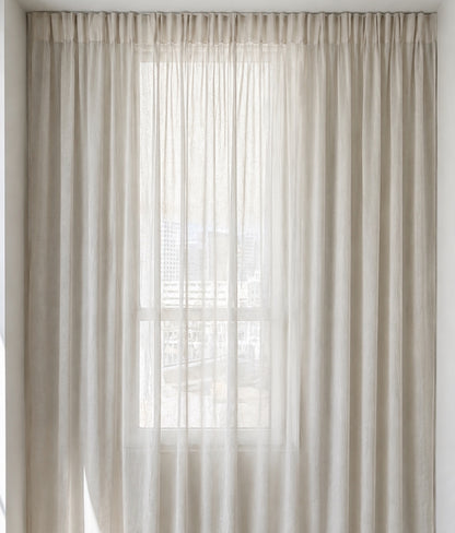 Self-Adhesive Modern Sheer Curtains (Set of 2)