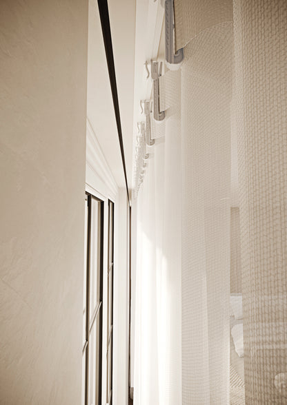 Self-Adhesive Modern Sheer Curtain