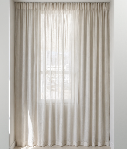 Self-Adhesive Modern Sheer Curtains (Set of 2)